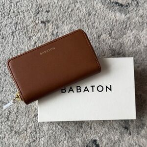Babaton Clientele Coin Purse in Cognac NIB